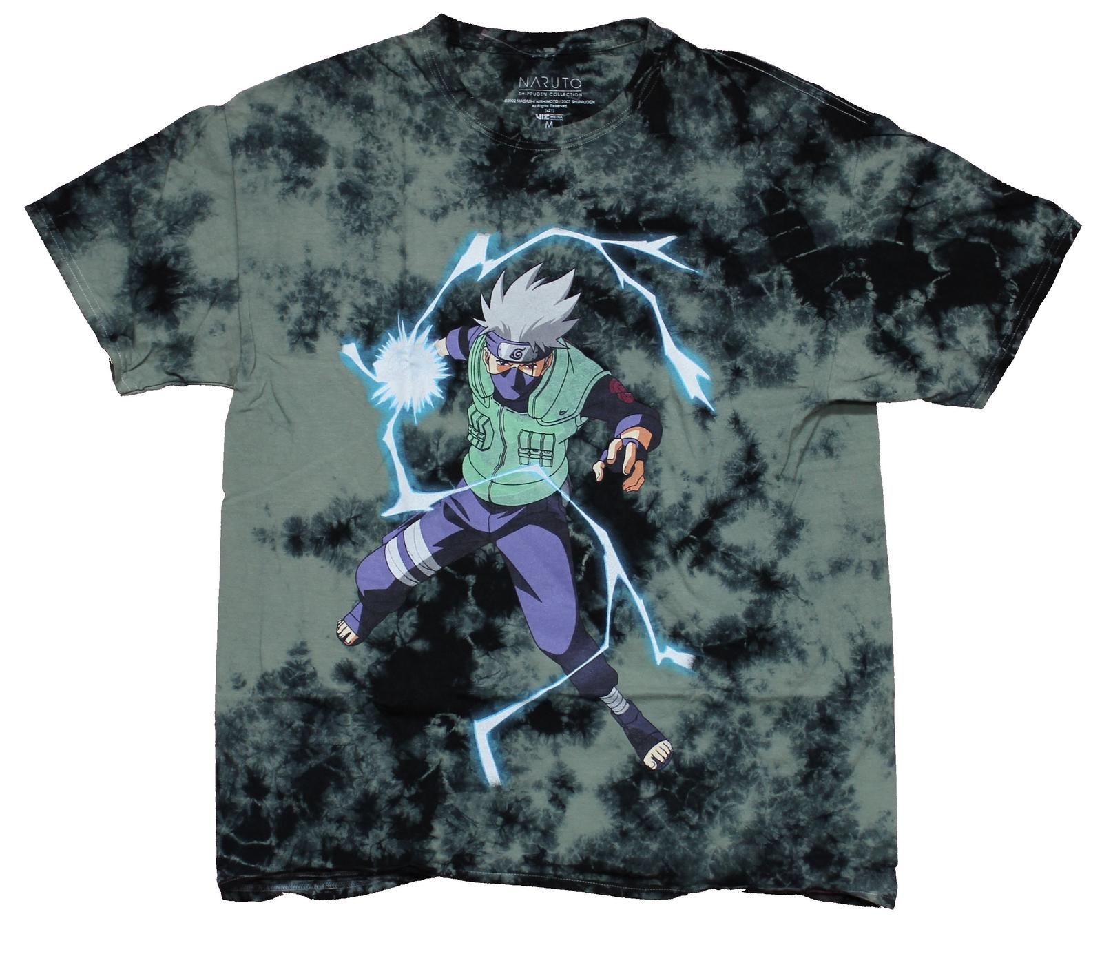 Naruto Shippuden New Adult T-Shirt - Kakashi Hatake Charged Attack XXL