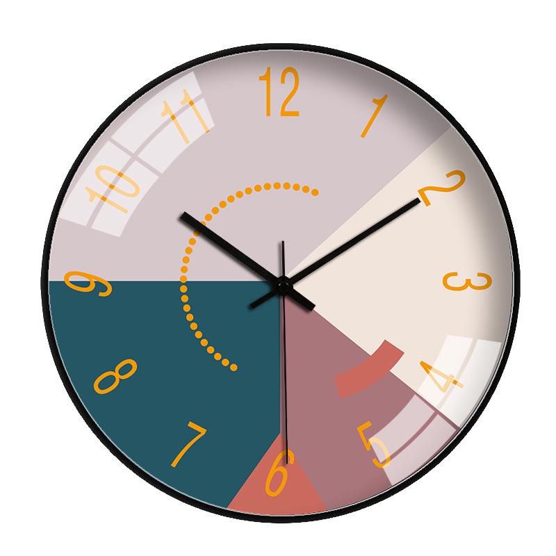 12-Inch Nordic Starry Sky Silent Wall Clock for Bedroom & Living Room