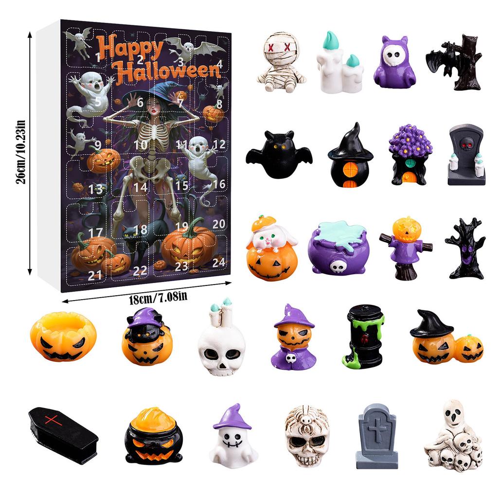 Halloween Advent Calendar Halloween Countdown Gifts for Kids 24 Day Non Candy Countdown Calendar for Boy Girls Surprise Gifts