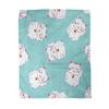 Fortune Cat Pattern Printed Blanket for Sofa Bed Travel Camping Living Room Office Conditioning Blanket for All Seasons Gifts