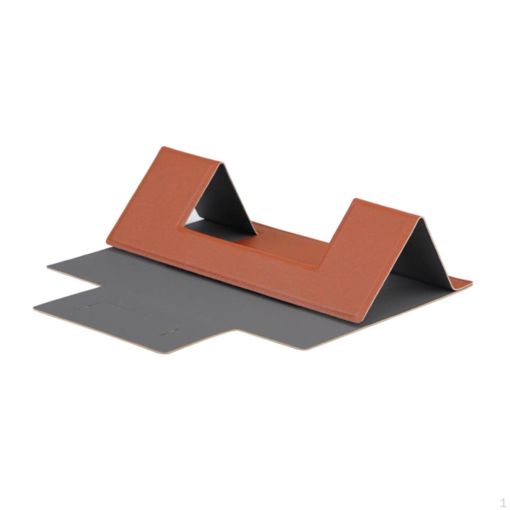 Portable PU Laptop Folding Stand Adjustable Anti Slip 5kg Load Bearing Stable Triangular Structure