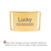Curved Personalized Name Cat Dog Collar Accessories Anti-lost ID Tag Custom Pet Collar Nameplate Engraving Black Silver Golden