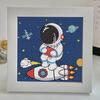 Framed 2023 Astronaut Diamond Painting Kit: Children's DIY Crystal Stickers
