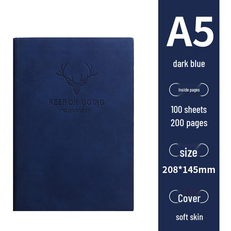 Business & Student A5 Thick Notebook Journal for Meetings & Diary Use
