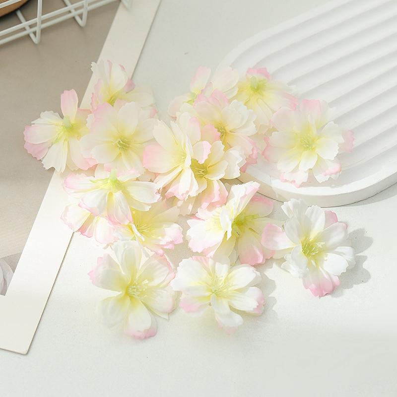 10/50Pcs Artificial Flowers Mini Silk Daisy Fake Flowers Head Diy Bride Wreath Wedding Garland Home Decor Wedding Decor