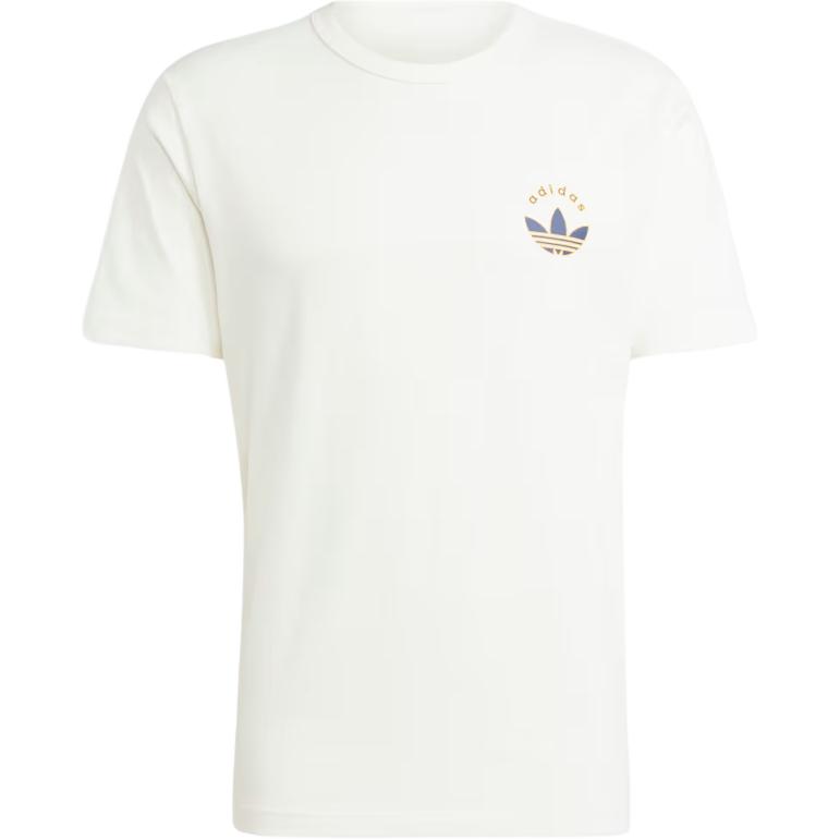 Adidas Originals Graphic Tee Round Neck Brand Logo Print Pullover Short Sleeve T-Shirt Men Tops Off-White IW3252 L