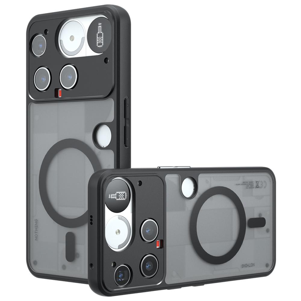 

Ні за що Телефон (3) Чохол 5G, сумісний з MagSafe, TPU+PC, матовий на дотик, чохол для телефону A