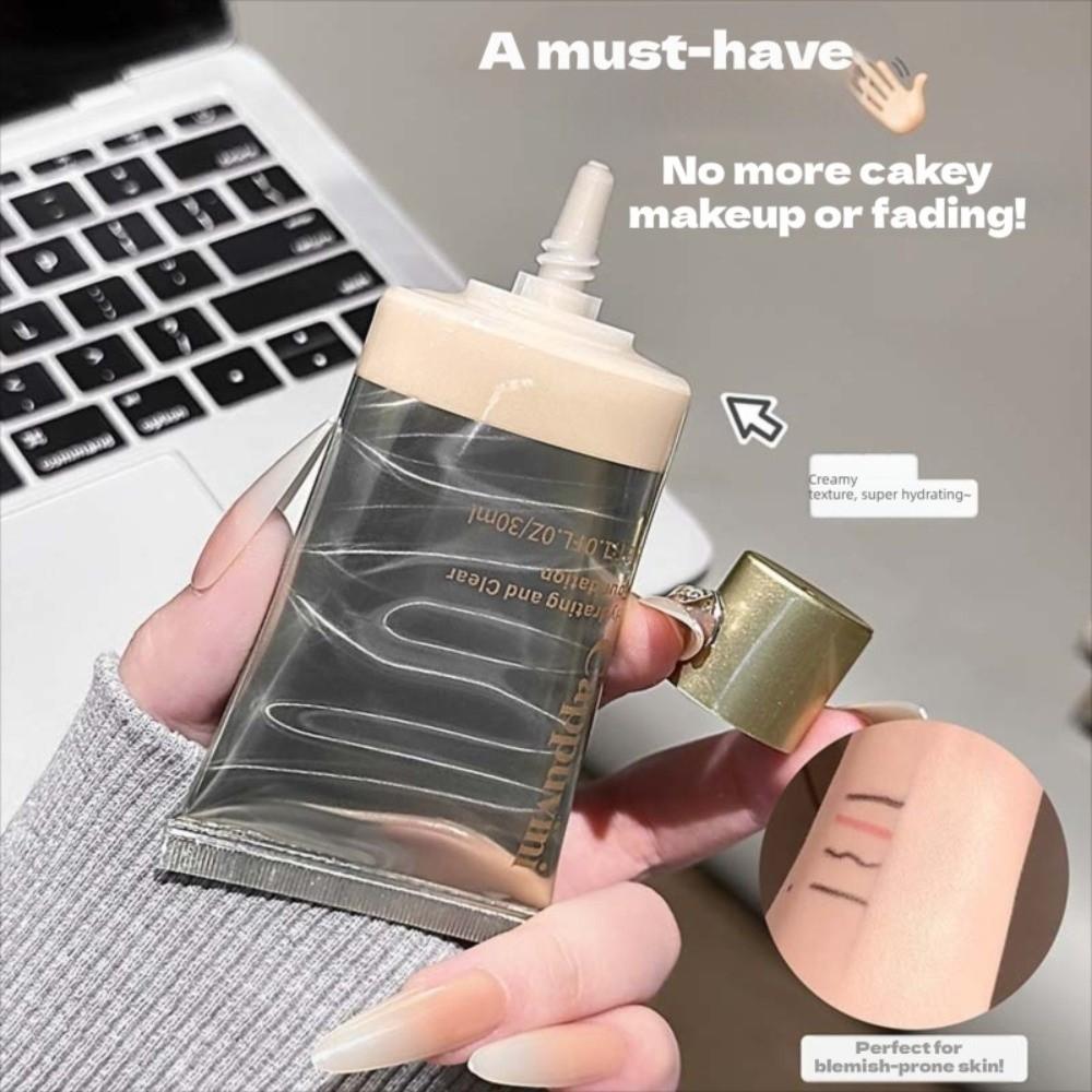 Moisturizing Moisturizing Liquid Foundation Smooth Fine Concealment Foundation Nourishes Skin Waterproof Clearing Foundation