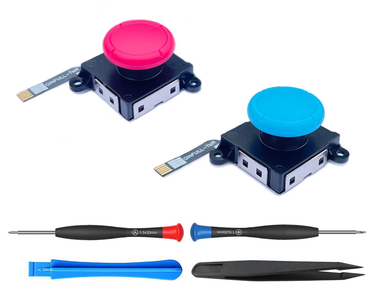 

Набор сменных джойстиков TMR от ElecGear для и Lite включает электромагнитные джойстики TMR, инструменты для ремонта, 2 штуки Switch, OLED, контроллеры, +