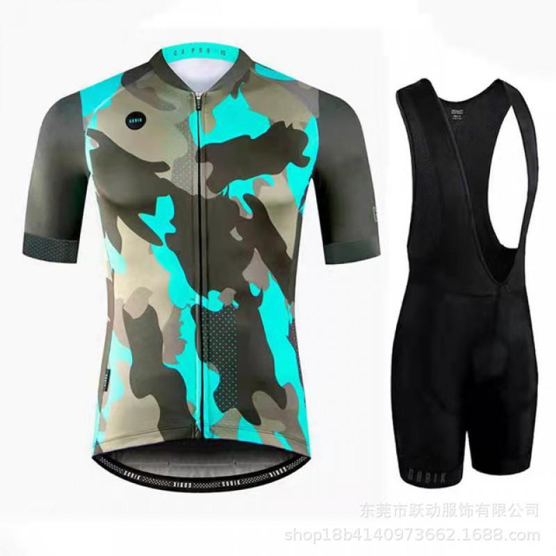 Men Women Cycling Jersey Set Long Sleeve Breathable Mountain Bike Outfit Sportswear