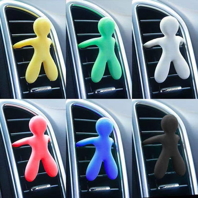 3D Creative Little Elves Air Freshener Natural Fruit Fragrance Car Air Vent Outlet Solid Aromatherapy Cute Car Interior