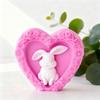 Heart Rabbit Silicone Molds for Candle Soap Chocolate Cake Decoration Multipurpose Silicone Candle Mould for Epoxy Resin
