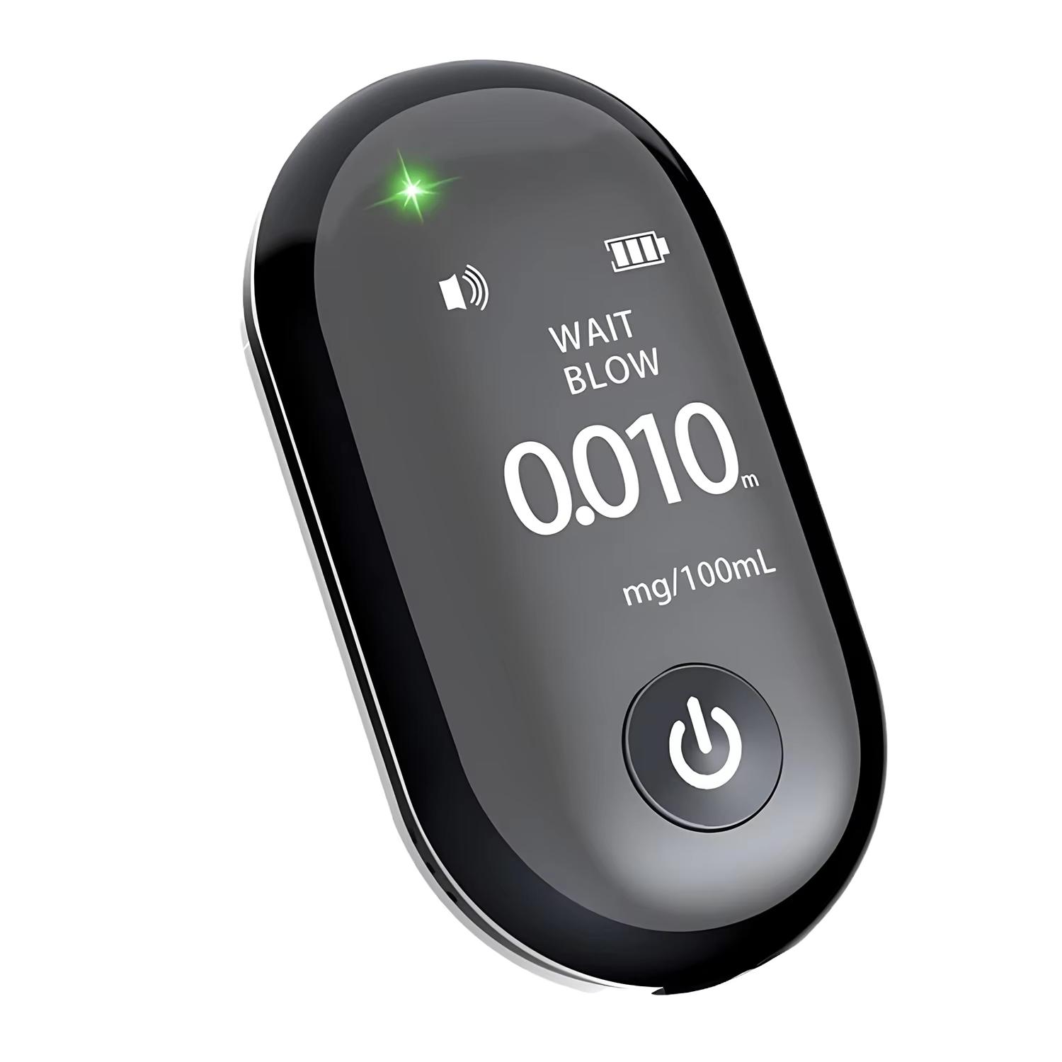 

Мини алкотестер профессиональный алкотестер USB перезаряжаемый тестер алкоголя в выдыхаемом воздухе с большой емкостью аккумулятора