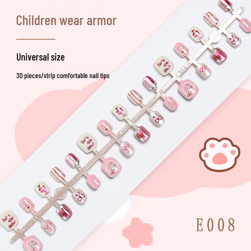 

Наклейки для дизайна ногтей для девочек (Возраст 7-15 лет) - Дизайн мороженого и кролика