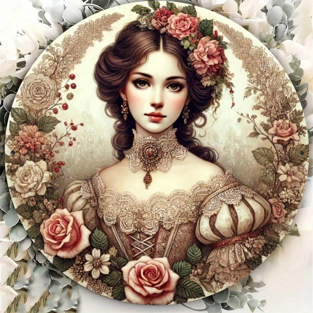 Handmade Metal Tin Plate Wall Art Home Decor 20x20cm