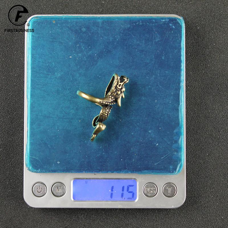 

Vintage Copper Retro Dragon Open Rings Adjustable Men s Retro Personality Index Finger Domineering Ring Boys Student Party Gifts