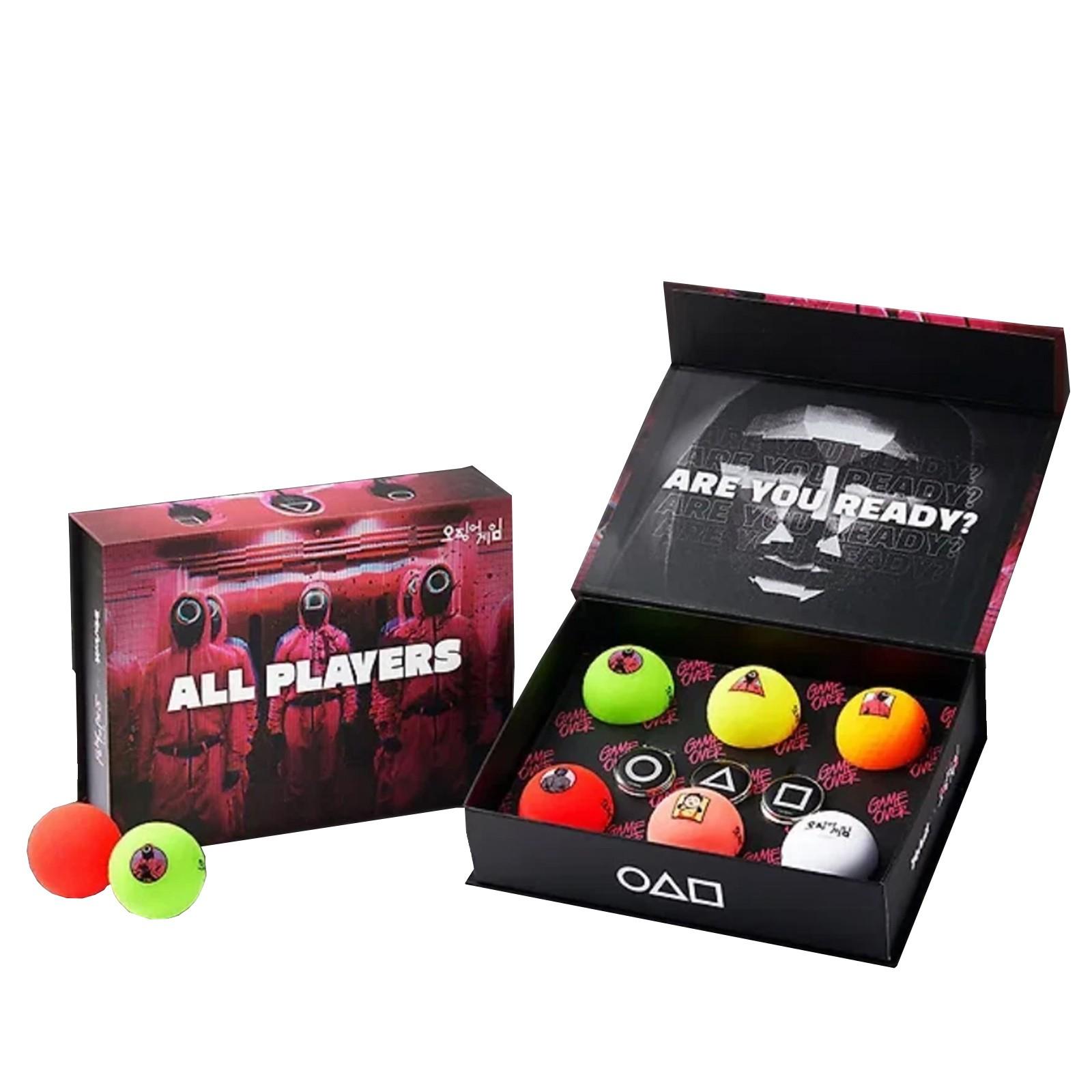 

Набор из 6 гольф-мячей + 3 маркеров для мяча One Size