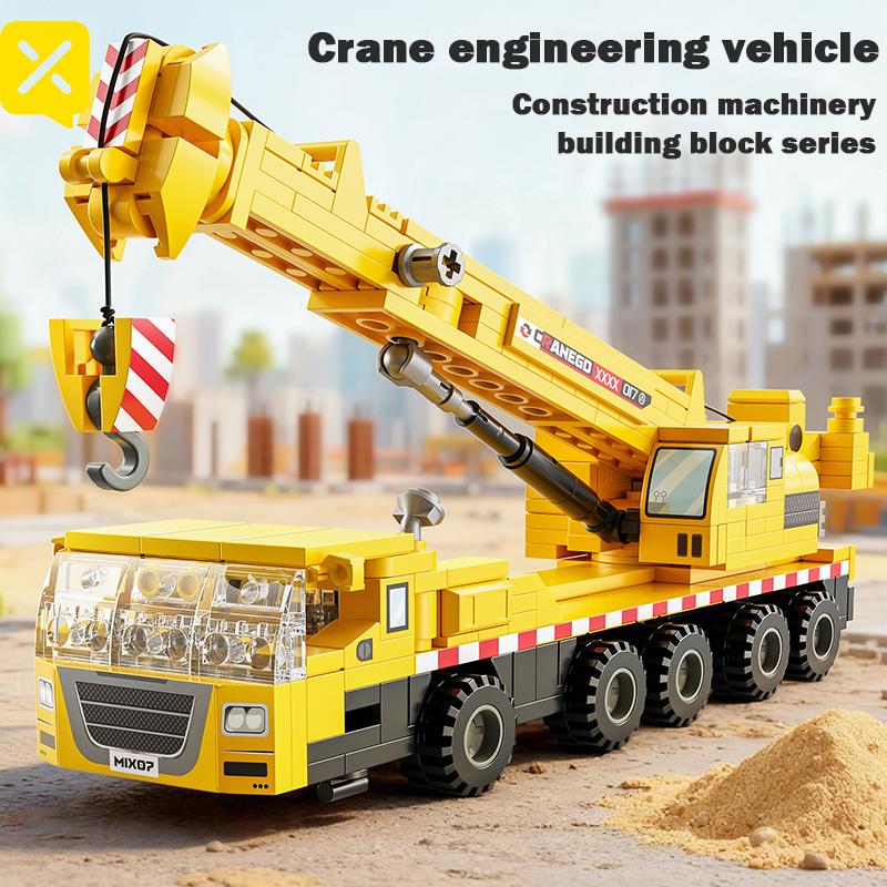 ToylinX Blocos de Construção Brinquedo de Guindaste Braço Extensível Veículo de Engenharia Conjunto de Tijolos para Crianças