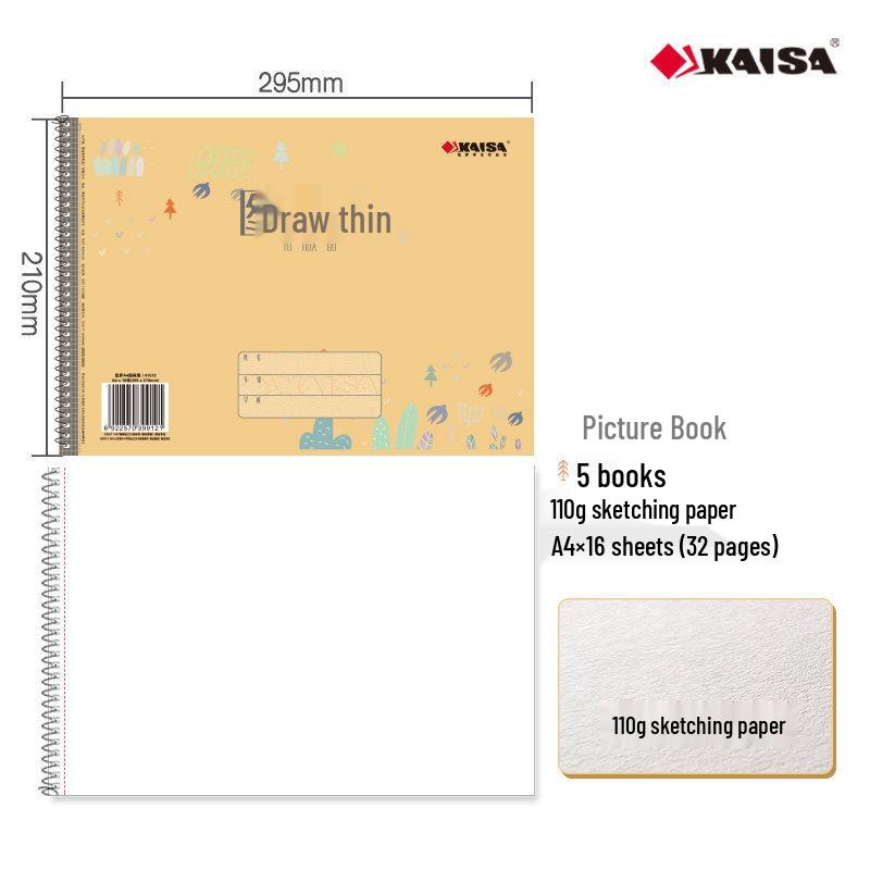 Kaisa Children s A4 Drawing Book for Kindergarten & First Grade - 16K Art Paper for Primary Students Standard