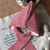 2-in-1 Children's Scarf Hat Striped Design Kids Warm Cap Knitted Hood Scarf  Boys Girls