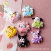 10Pcs Kawai Bright Surface Cartoon Pig Car Series Resin Flat Back Scrapbook Figurine Diy Bow Decor Accessories Crafts A5