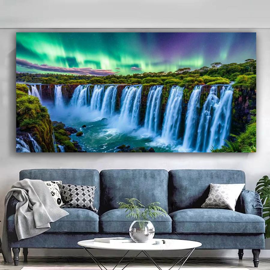 Arctic Scenic Waterfalls Large Size Diamond Painting New Collection Snow Scenery Diy Full Drill Rhinestone Embroidery Mosaic Cross Stitch Kits