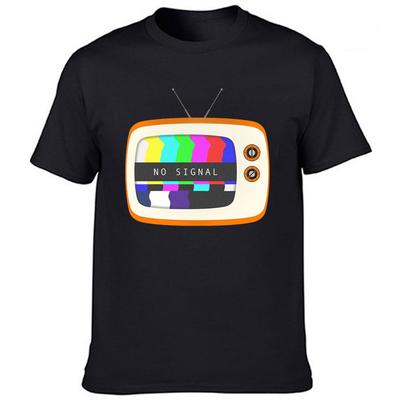 Retro TV Kein Signal Grafik T-Shirt