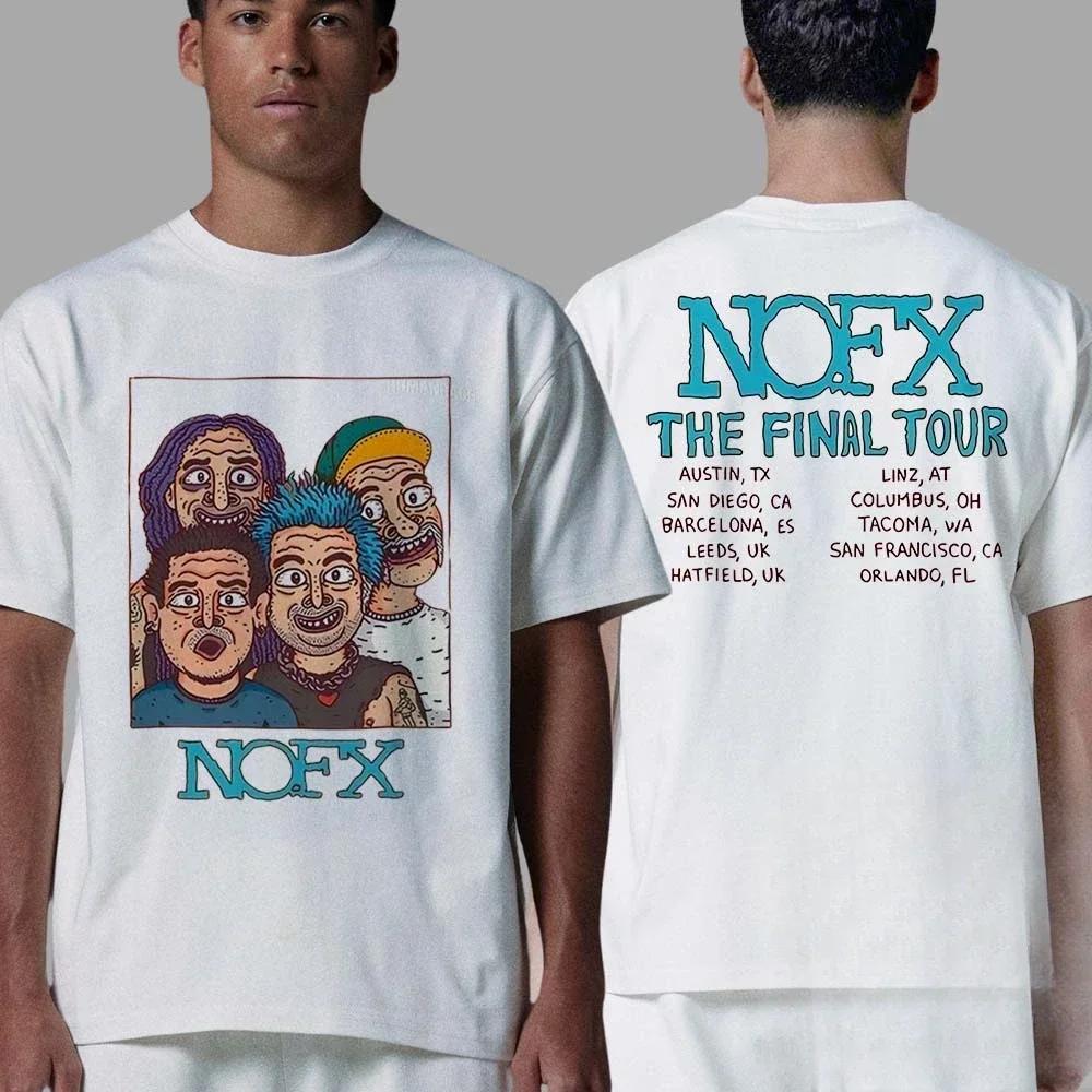 Vendita Calda Punk Band NOFX Poster Classico Stampa Grafica T-shirt Uomo Donna Streetwear Manica Corta Estiva Nuova Maglietta Larga Casual Cotone Top Oversize