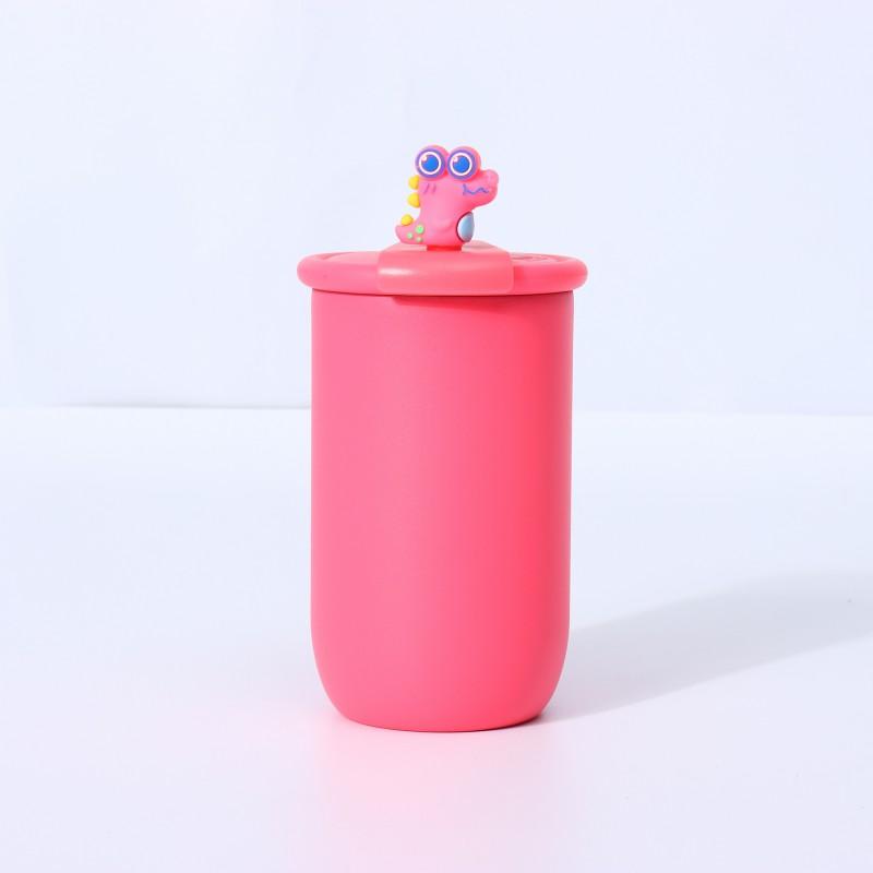 304 Stainless Steel Vacuum Insulated Kids Cartoon Water Bottle 460ml Portable Leakproof Travel Cup Children Students