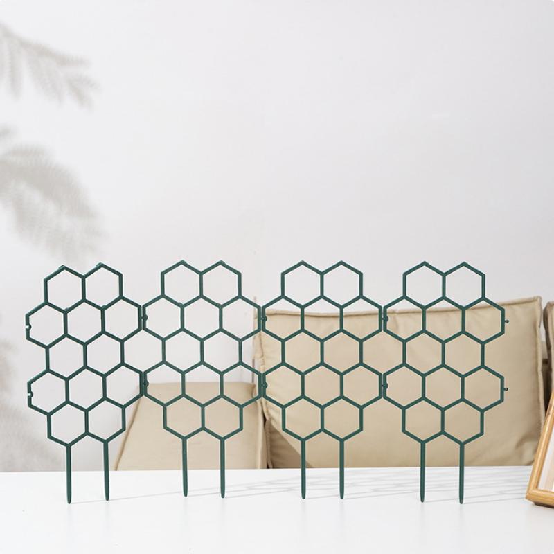 1 5Pcs Honeycomb Plant Support Trellis Plastic For Potted Climbing Vines Perfect For Home And Office Tabletop Decor
