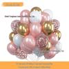 Neues Jahr Matt Glitzer Metallisch Latex Ballon Set für Dekorative Foto Atmosphäre