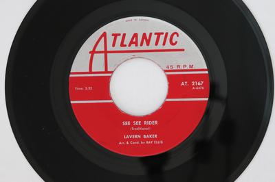 7inch Record LAVERN BAKER - See See Rider AT2167 Atlantic 1962 Canada Soul/Funk Used