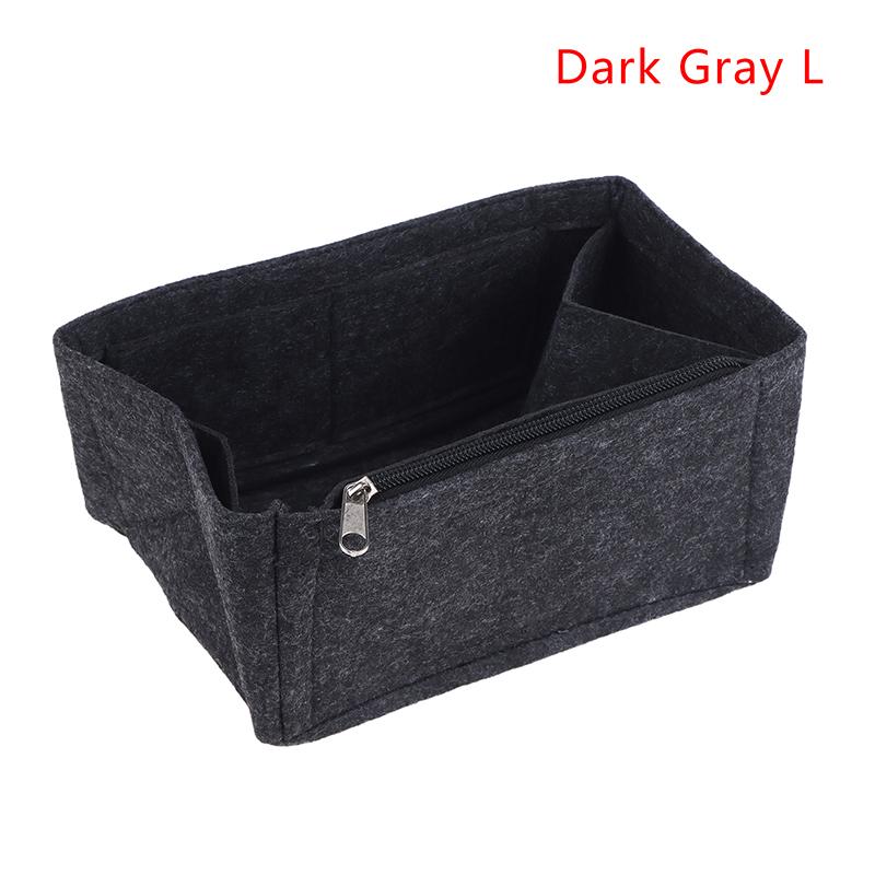 Felt Purse Organizer With Compartments Padded Cosmetic Bag Portable Handbag Removable Organizer Liner Women Suitable For Travel