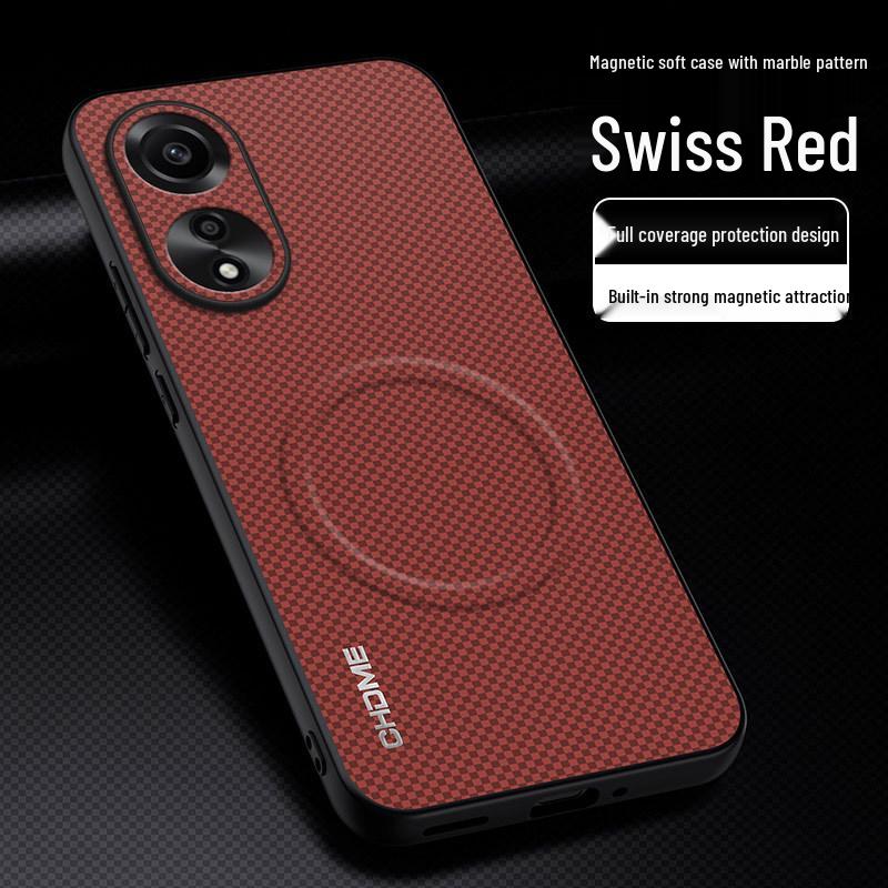 OPPO A78 Protective Case: Full Coverage, Anti-Drop, High-End Design with Magnetic Buckle and Textured Finish.