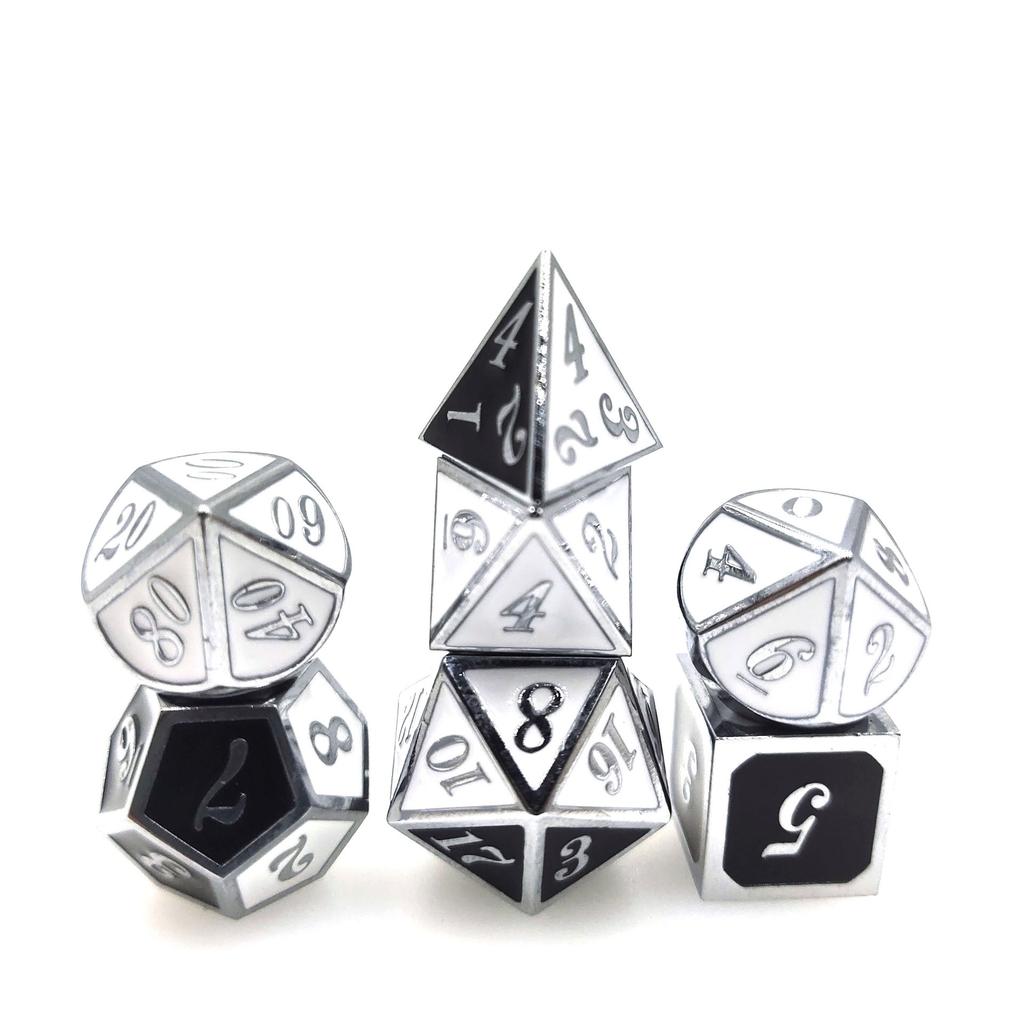 DND Metal Dice Set D&D Metal DND Dice for Dungeons and Dragons RPG Games-Vampire
