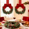 Plastic Bowknot Closet Hooks with Ribbon Designs Multipurpose Wreath Hanging Rings for Home Holiday Festival Decoration