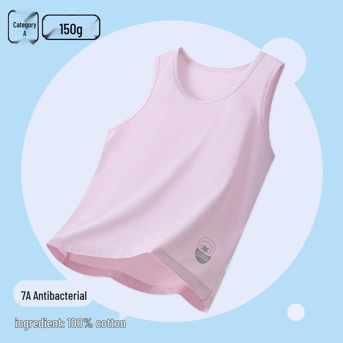 A-Class Pure Cotton Children s Summer Vest - Sleeveless T-Shirt for Boys and Girls