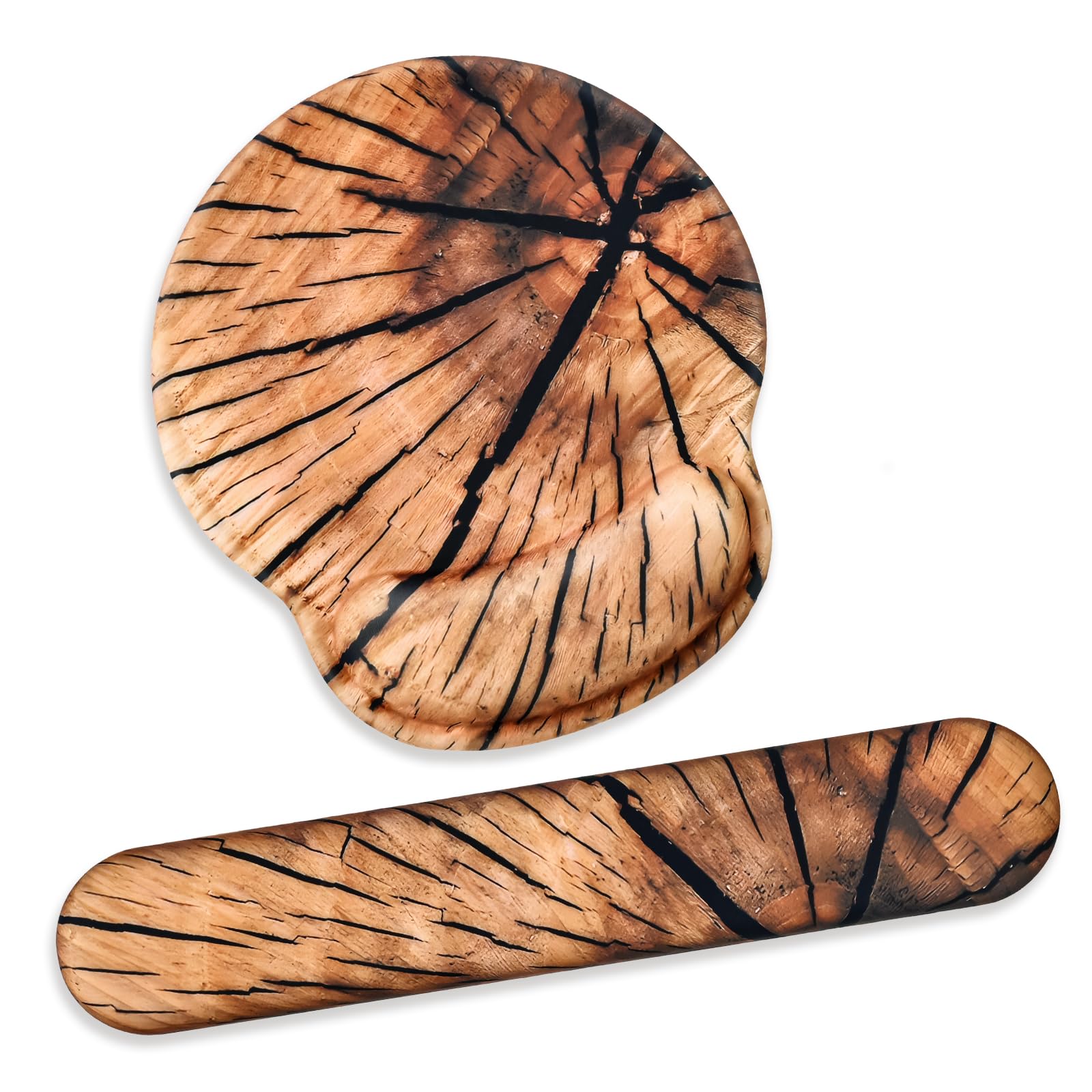 

Newseego Подставка для запястья клавиатуры Встроенная мышь для клавиатуры Рука Ладонь Предплечье Память Предплечье Снижает нагрузку на запястье Для подставки под запястья с текстурой дерева, Подушка, Коврик, Набор из 2 предметов, Подставка, Подставка,