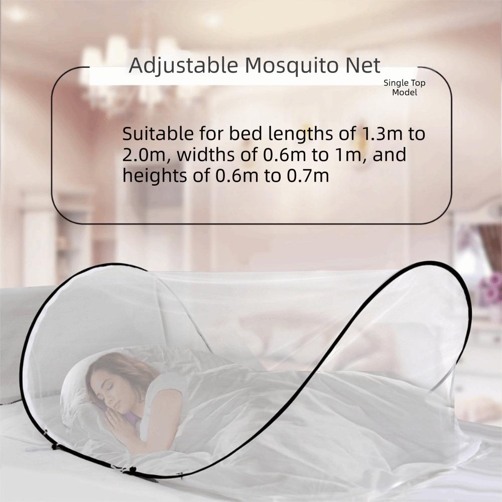 Foldable Portable Mosquito Net Easy Installation Single Bed Mosquitoes Net Without Hanging Large Space Mosquito Netting Tent