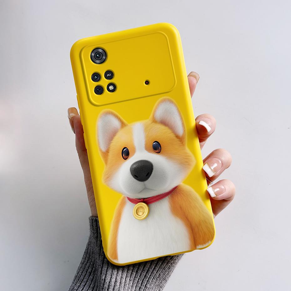 Case For Poco X4 Pro 5G Poco M4 Pro Cute Panda Back Cover Soft Silicone Matte Protective Funda For Xiaomi Poco X4 Pro Phone Case