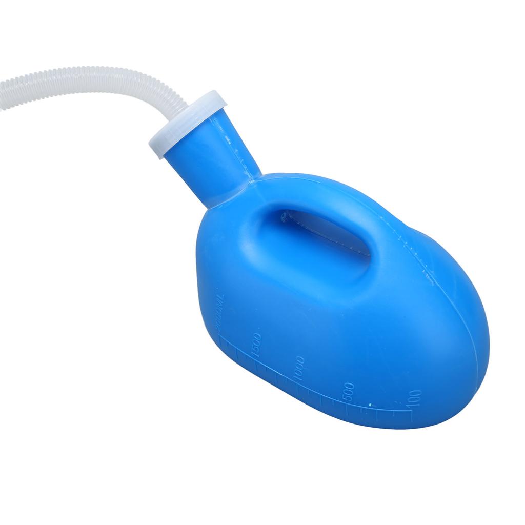 Male Urine Bottle Spill Proof Reusable 2000ML Thicken Long Tube Portable Urinal with Lid for Elderly Patient