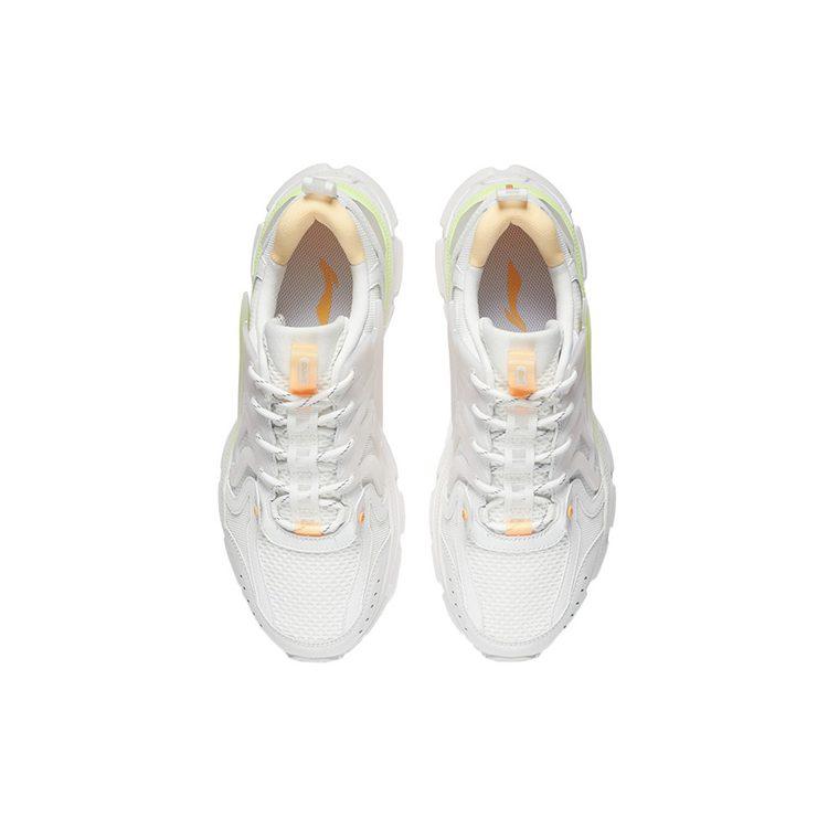 Li Ning Lingfeng Trendy Cushioning Rebound Low Top Running Shoes Men's Champagne White ARLS001-1
