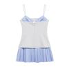 2025 Spring Women's European & American Style Poplin Patchwork Short Dress