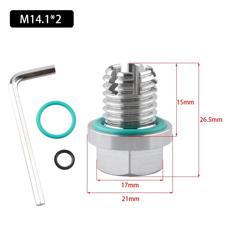 M10.4 / M12.1 / M14.1 / M16.1 / M18.1 Oil Drain Plug Oversize Piggyback Self Tapping Oil Pan Thread Repair Kit Silver