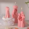 Couples Candle Mold Mother and Kids Candle Silicone Moulds DIY Home Decorations