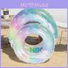 Colorful Rainbow Glitter Inflatable Baby Swim Ring Children Toy Cartoon Design
