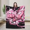 Pinks Monster Warm Blanket Dragons Balls Students Plush Throw Blanket Funny Bedroom Flannel Bedspread Sofa Bed Cover