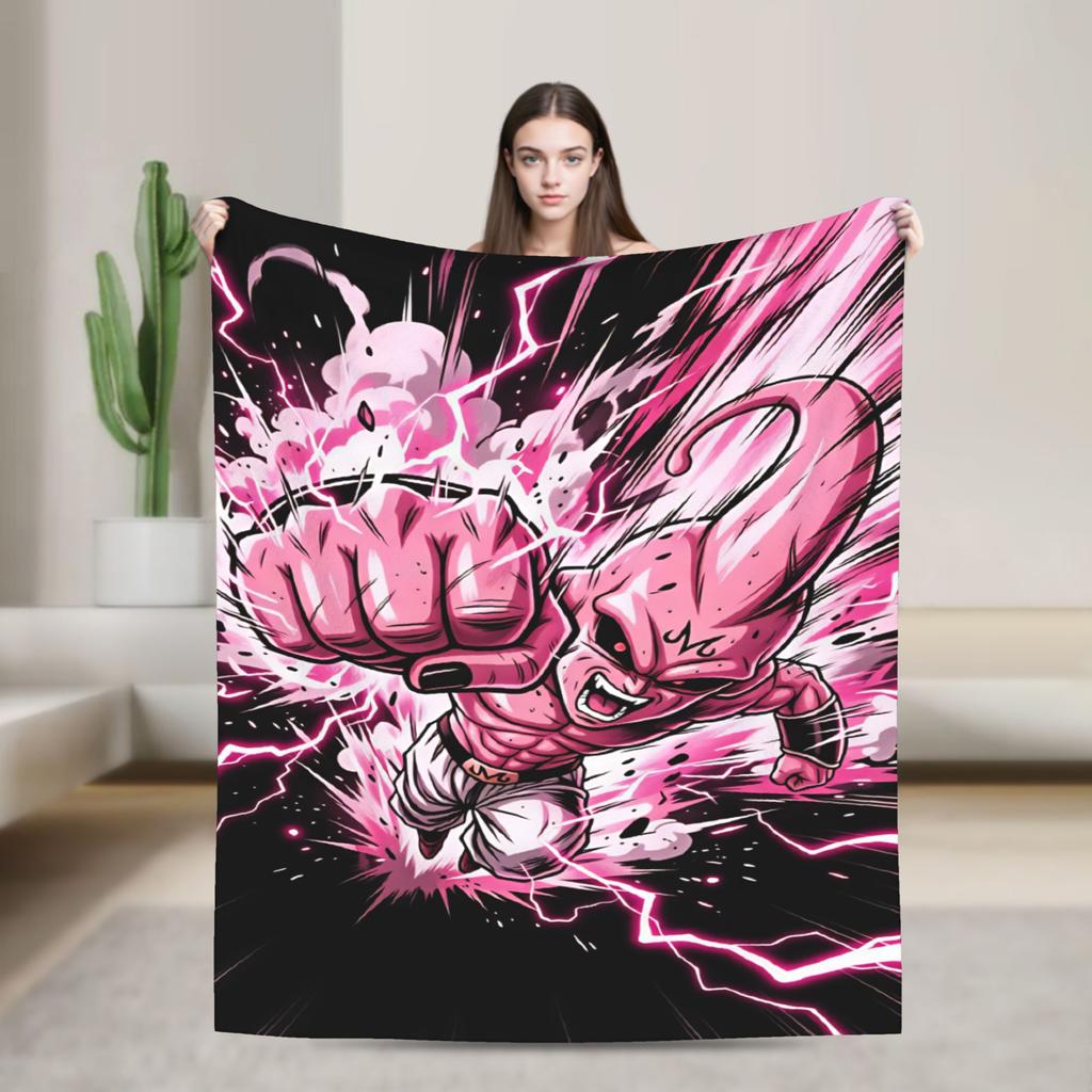 Pinks Monster Soft Warm Blankets Dragons Balls Child Plush Throw Blanket Print Bedroom Flannel Bedspread Sofa Bed Cover
