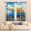 2 pcs, filtering curtains (excluding rods, non-movable, without batteries) A truckload of vegetables and fruits. for use in