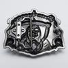 Men's Trendy Red Retro Skull Punk Belt Buckle